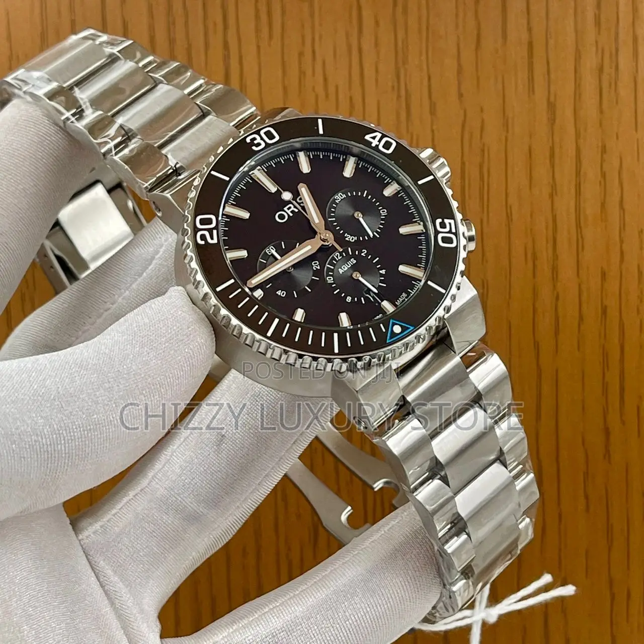 Oris Quality Luxury Men Chain Strap Wristwatch