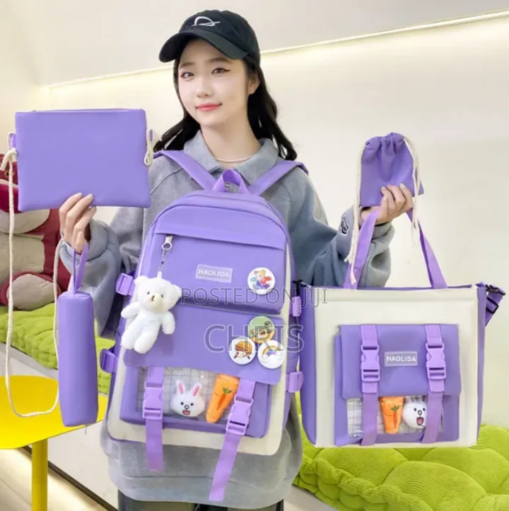 Haolida Cute Backpack 5 Pieces Set
