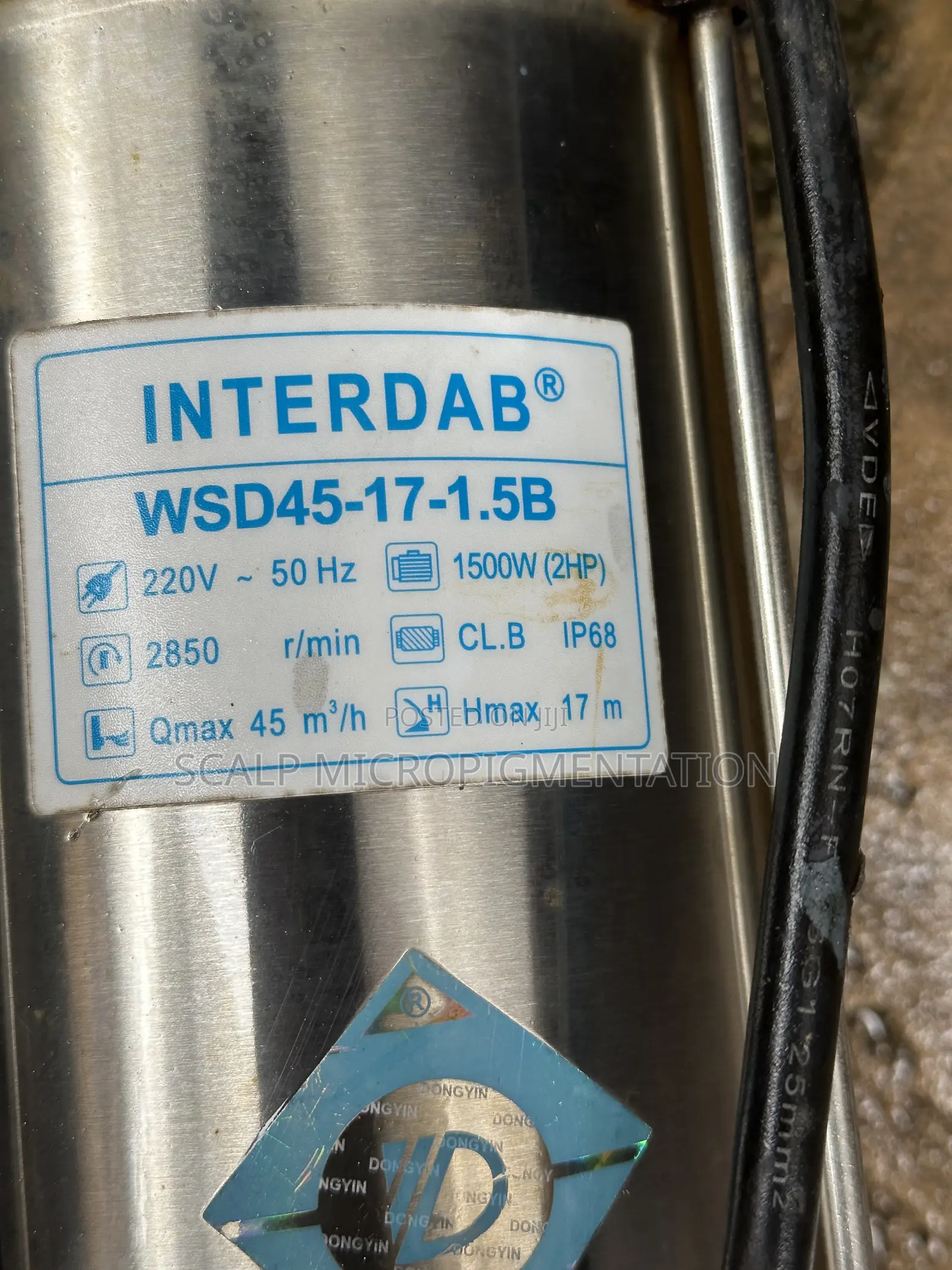 Interdab Submersible Pumping Machine - 2hp