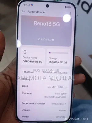 Oppo Reno13 5G 256 GB White