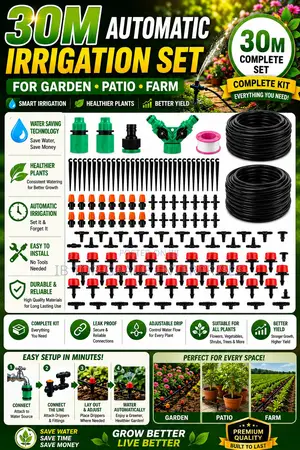 Automatic 30m Watering Kits That Saves Time Every Single Day