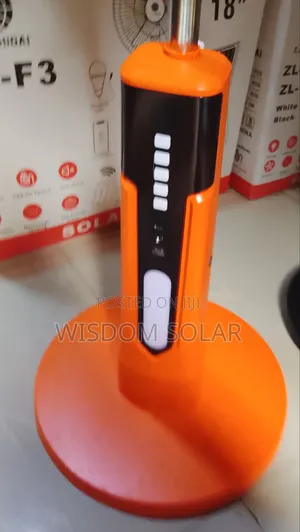 18 Inches Rechargeable Solar Fan Come With Solar Panel Remote and Bob