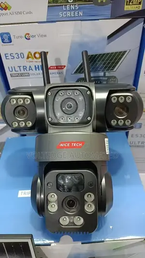 Three Lens V380 Pro T30 Solar Camera