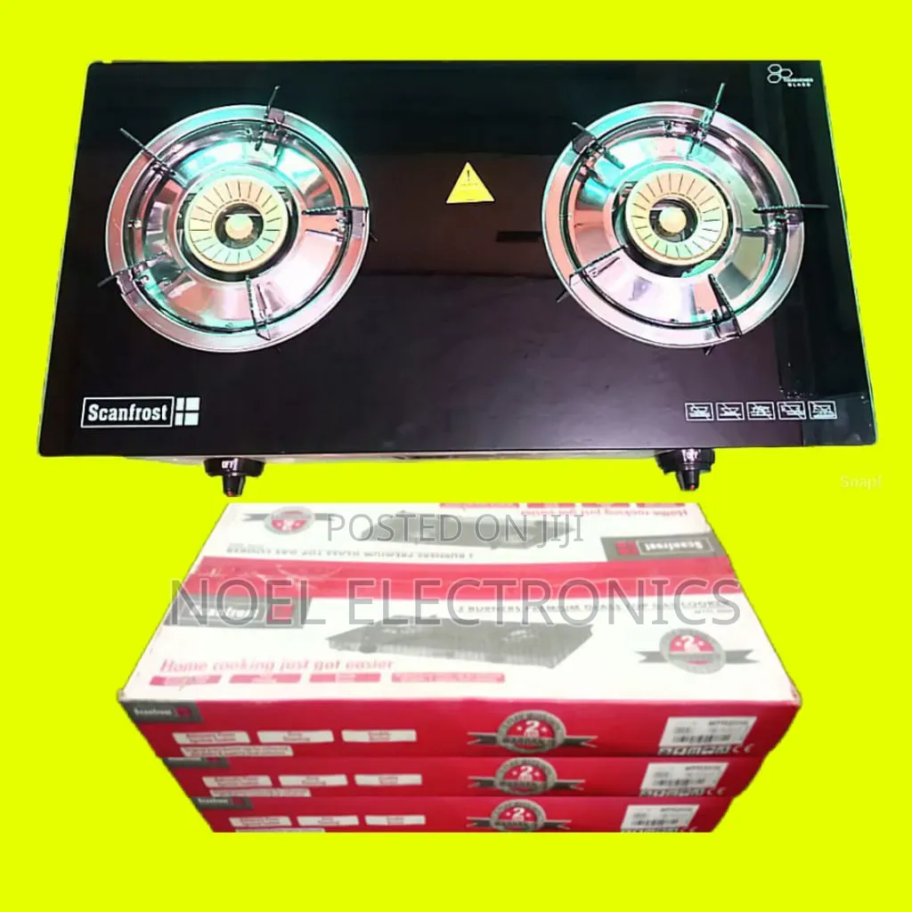 Scanfrost 2 Burner Glass Table Top Cooker