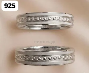 925 Couple's Classic Glittering Male Band