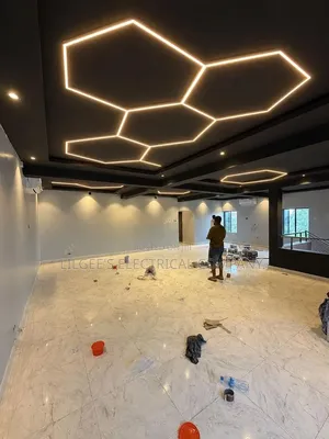 White and Warmwhite Hexagonal Led Light