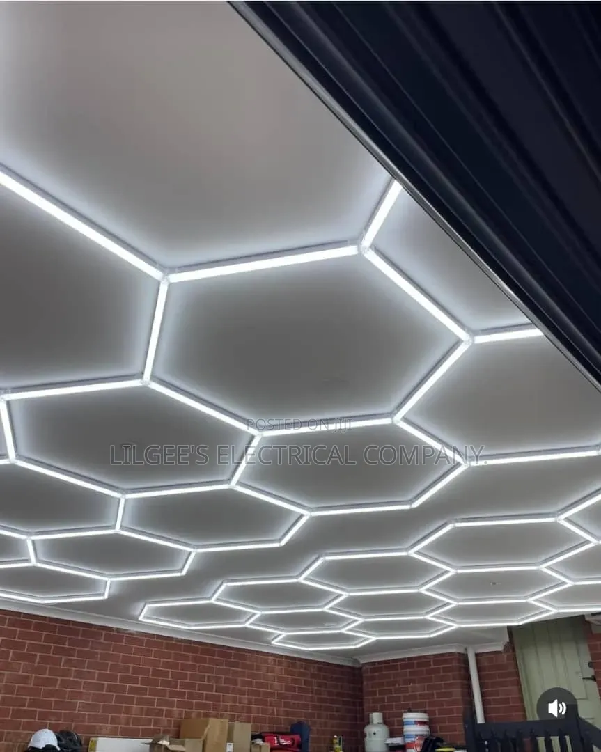White and Warmwhite Hexagonal Led Light