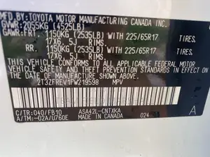 Toyota RAV4 LE 4dr SUV (2.5L 4cyl 6A) 2015 White