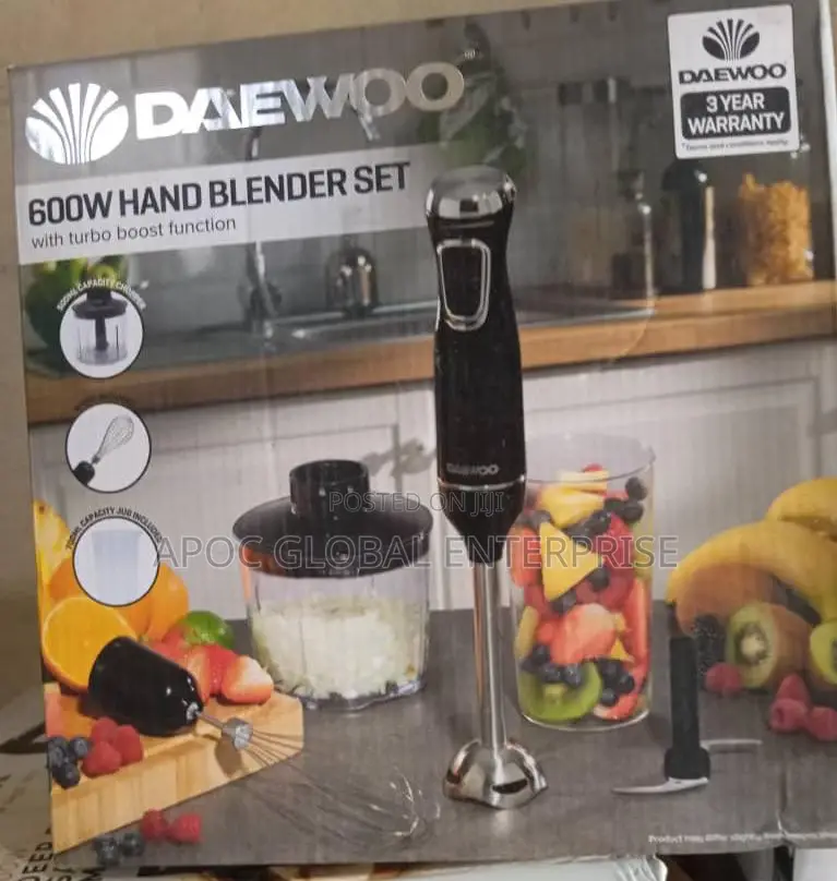 Daewoo Hand Blender Set With Turbo Boost Function - 600w