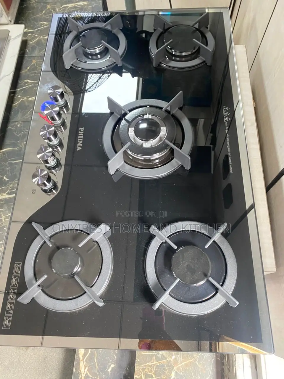 Phiima 5bunners Inbuilt/Table Top Automatic Gas Cooker