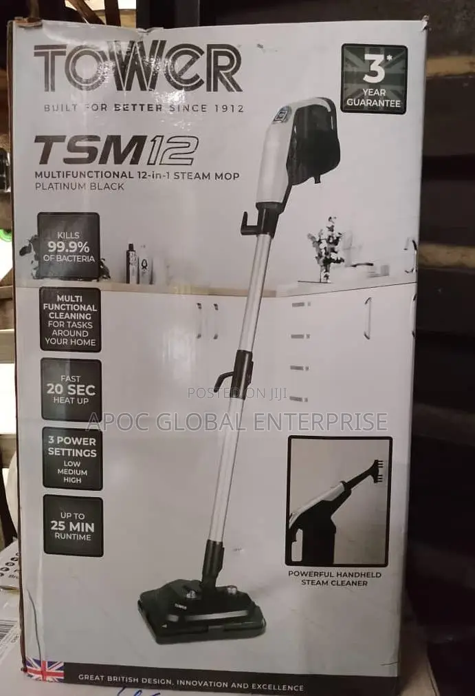 Tower Tsm12 Multi-Functional 12-in-1 Steam Mop