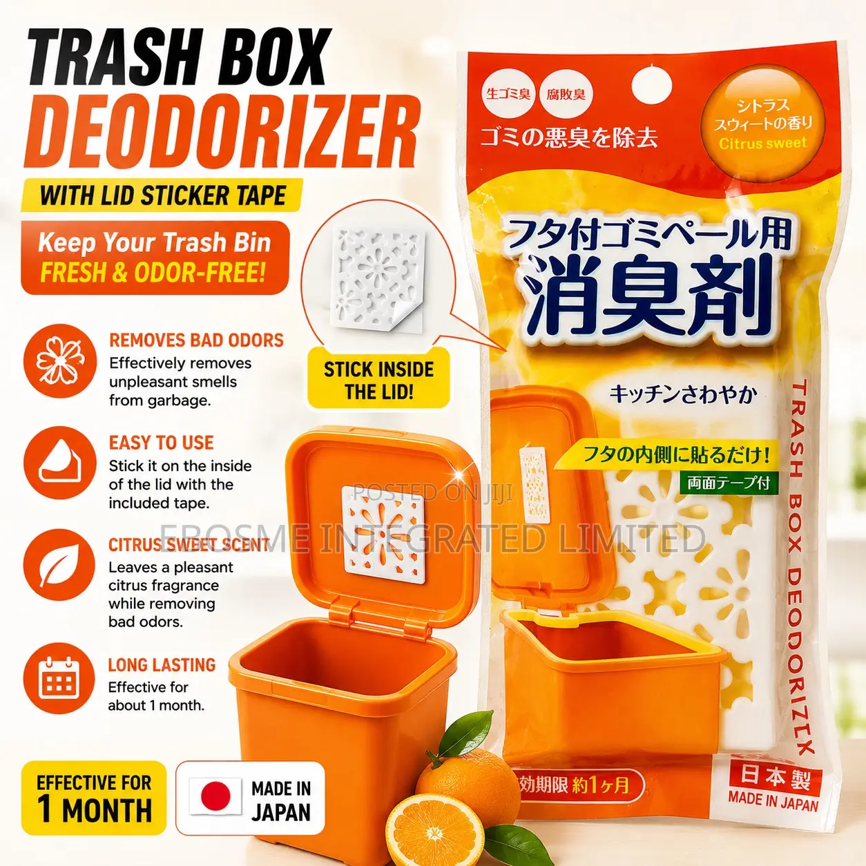 Trash Box Deodorizer Citrus