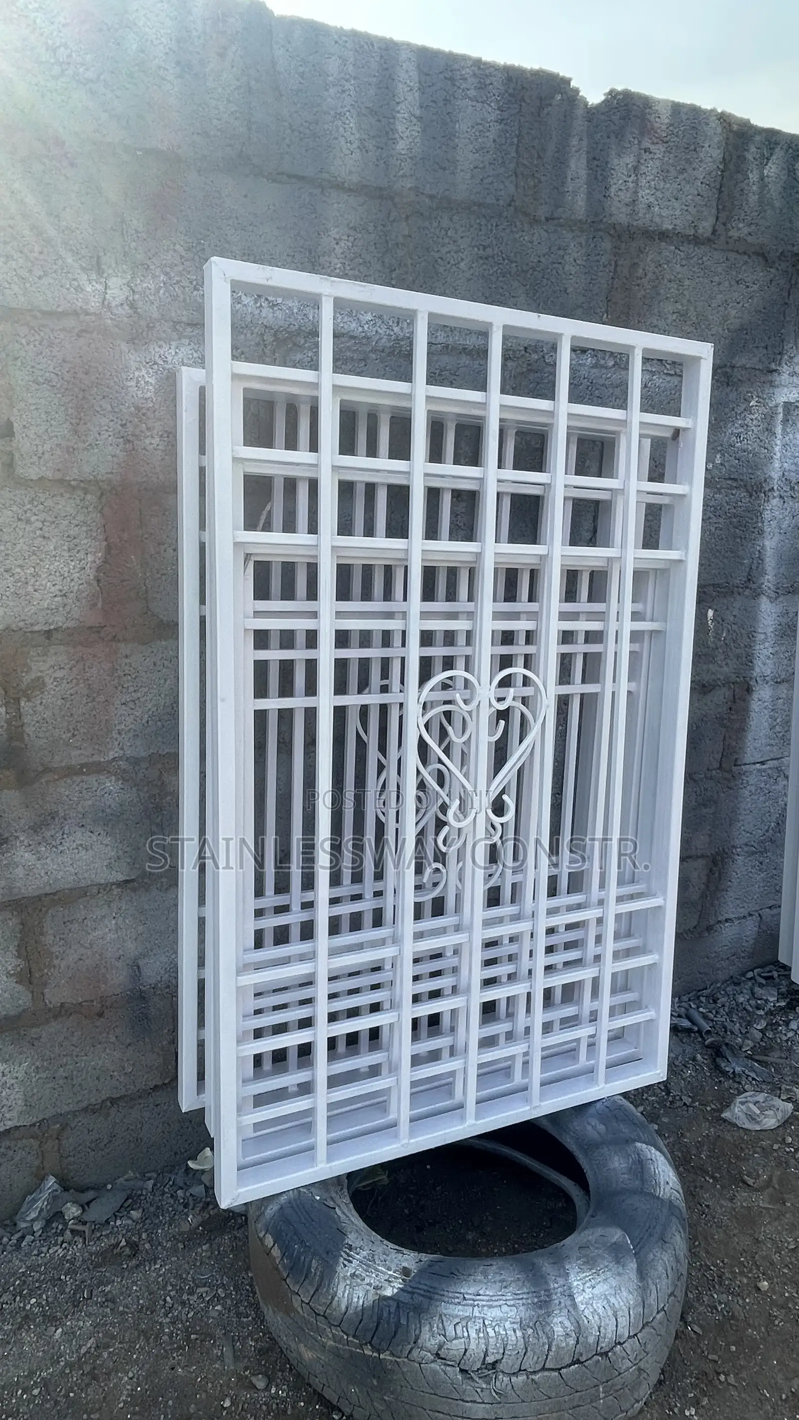 White Simple Window Burglary