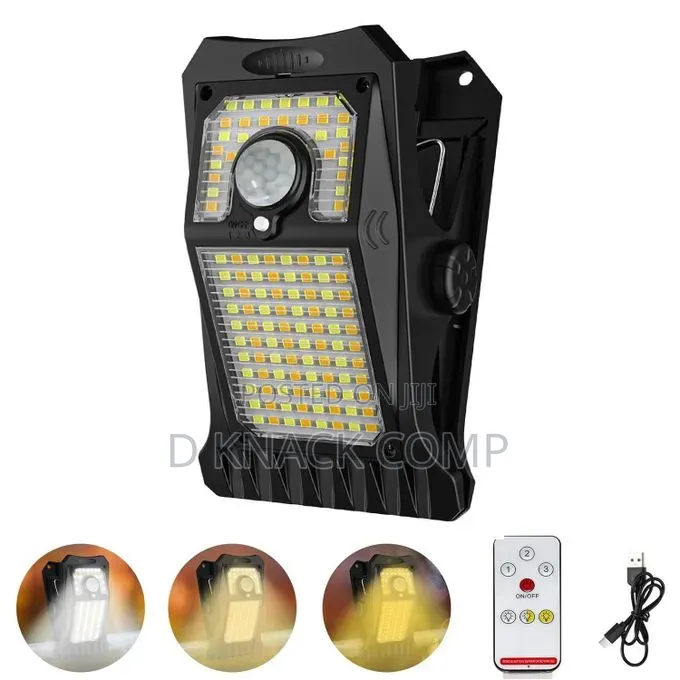 Leds Solar Motion Sensor Light With Clip, 3 Modes