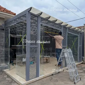 Steel Styled Laser Pergola