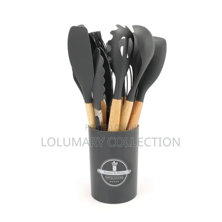 12pcs Silicone Cooking Spoon Set