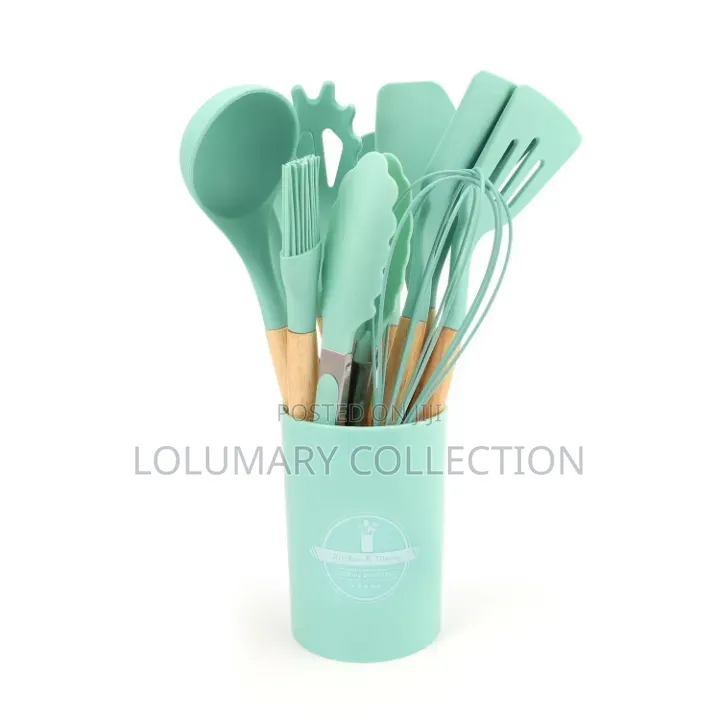 12pcs Silicone Cooking Spoon Set