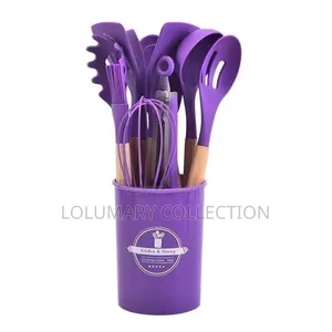 12pcs Silicone Cooking Spoon Set