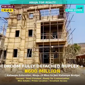 6bdrm Duplex in Abuja Top Realty, Katampe Extension for sale