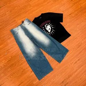 Denim Pants Graphic T Shirts