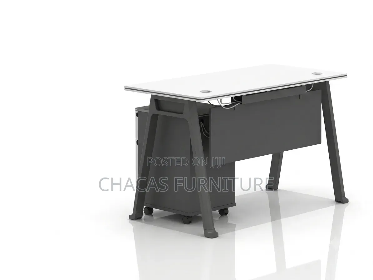 Premium Minimalist Office Desk With Modesty Panel