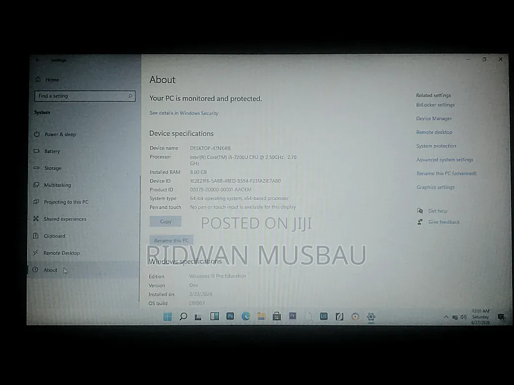 Laptop 8GB Intel Core i5 HDD+SSD 500GB
