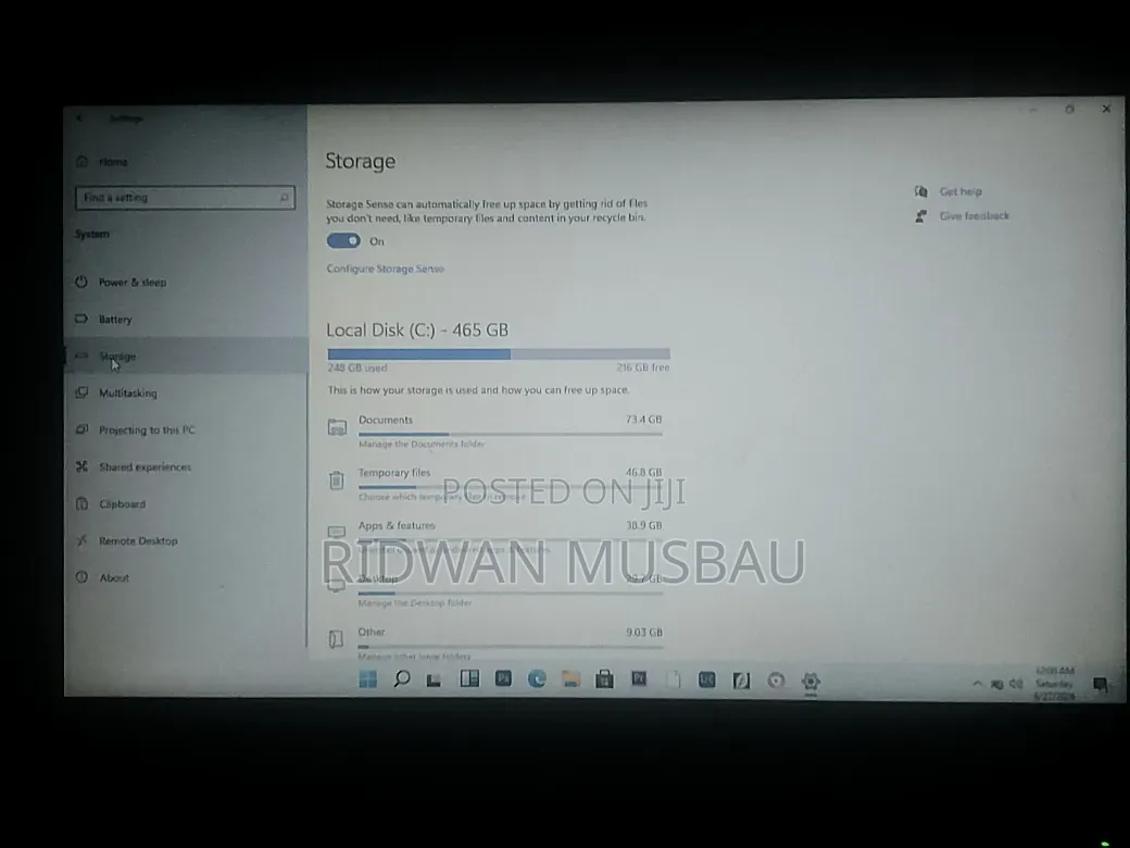 Laptop 8GB Intel Core i5 HDD+SSD 500GB