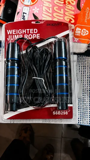 Gym Quality Weighted Skipping Rope | Fast Fat Burn Exercise Promo Pric
