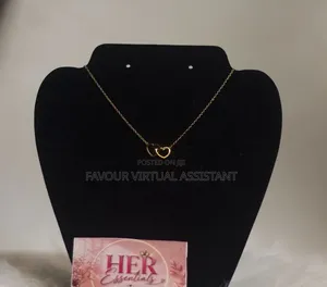 Stainless Steel Double Heart Pendant Necklace for Women