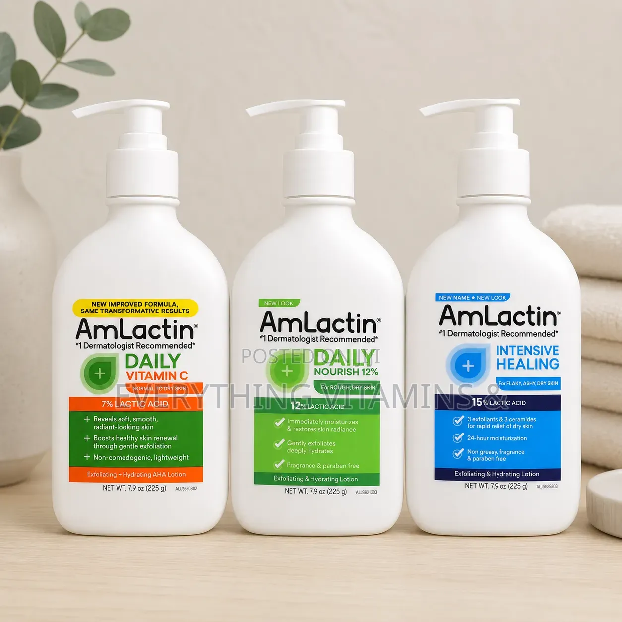 AmLactin Range of Body Lotion 225g