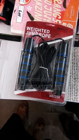 Adjustable Weighted Skipping Rope for Crossfit, Boxing Fitness