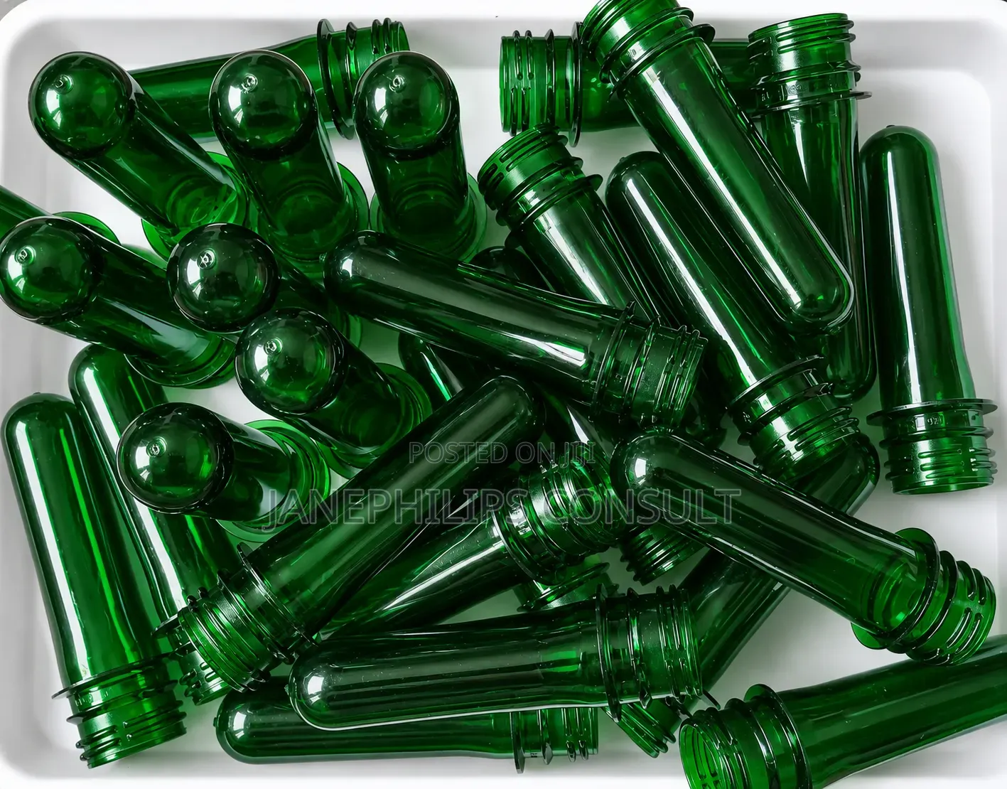 Green Pet Preforms for Alcoholic Bitters Bottlea Production