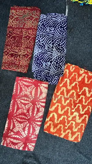 Original Handmade Adire Crepe Fabric Available 4yards