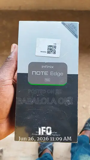 New Infinix Note Edge 256 GB
