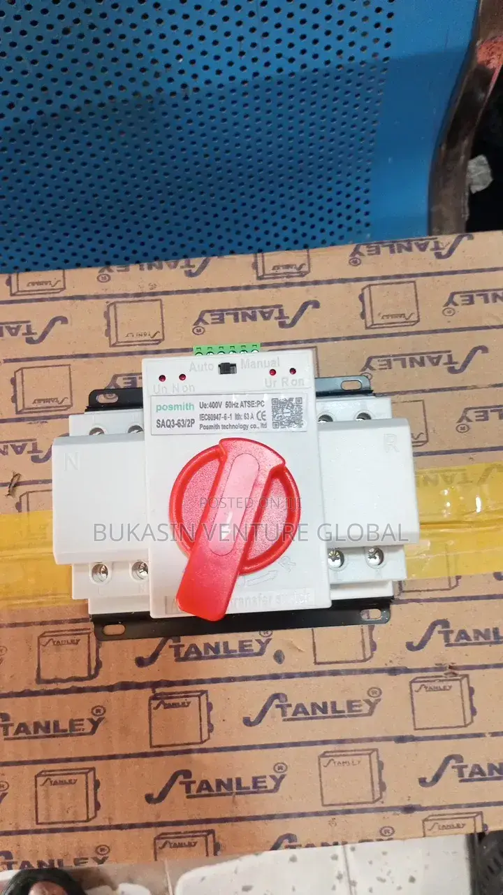 Automatic Changeover Single Phase Available in Any Size