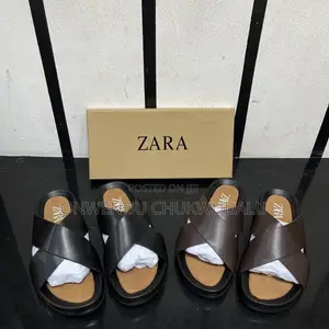 Zara Leather Slippers