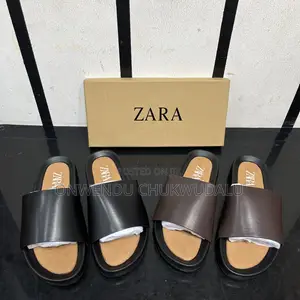 Zara Cover Leather Slippers