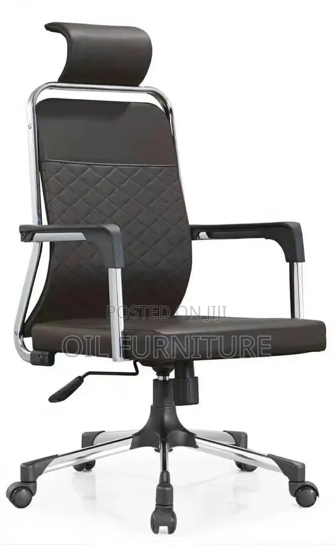Luxury Executive High-Back Office Chair With Headrest