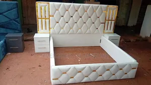 6 by 6 Bedframe With Ottoman and Two Double Side Drawers