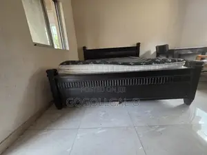 Bed Mattress Bedframe and Sidestools