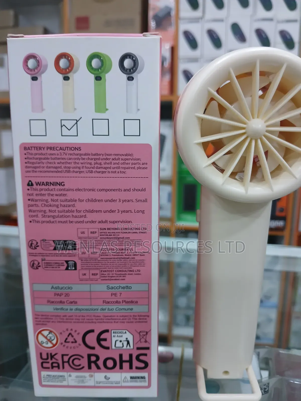 Wireless Hand Fan