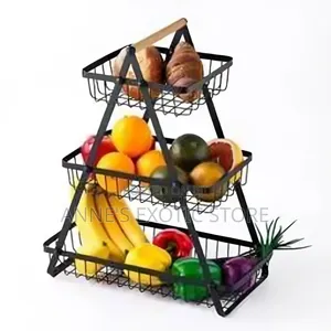 3-Tier Metal Fruit Vegetable Storage Basket
