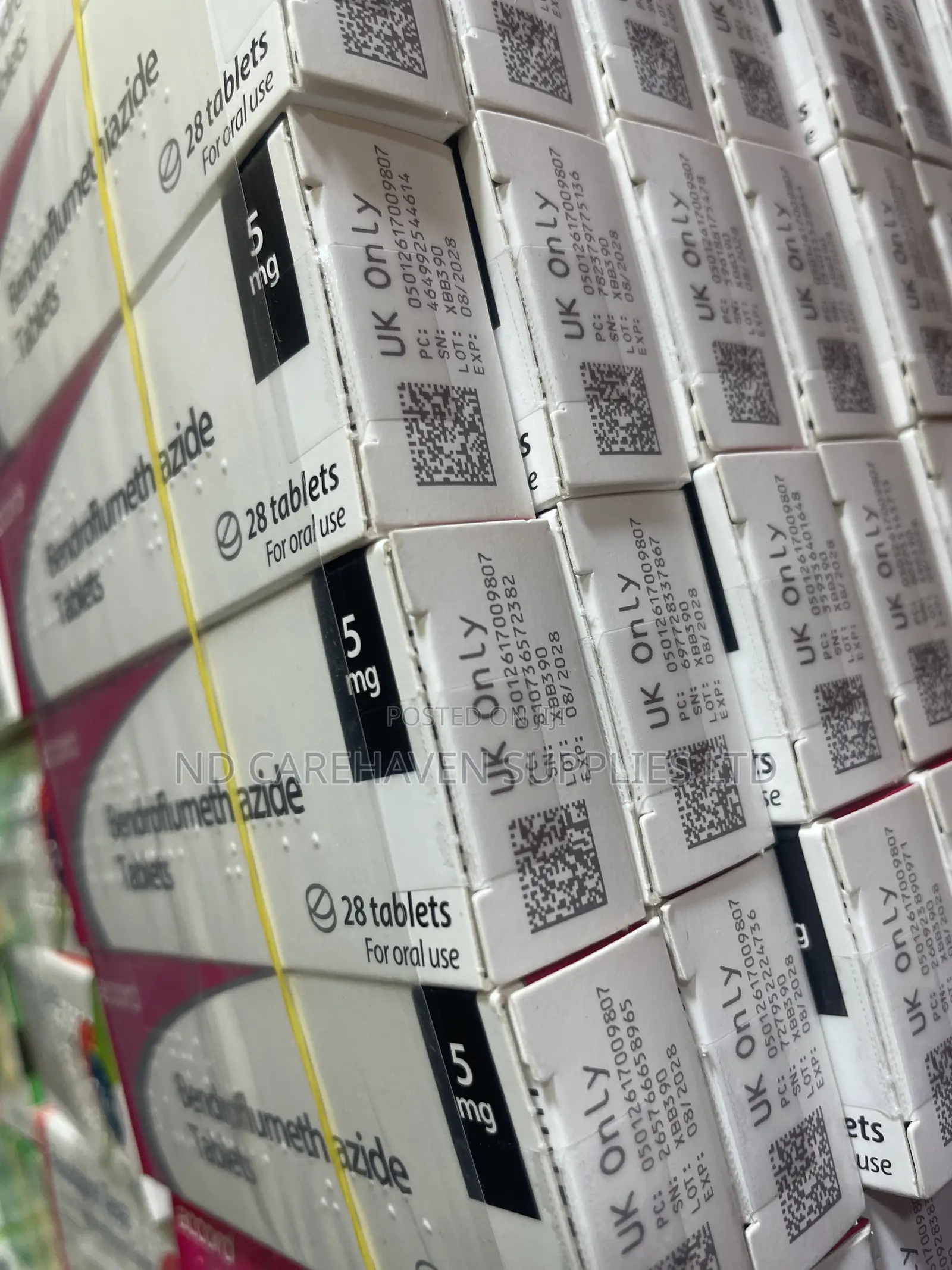 Bendroflumethiazide 5mg