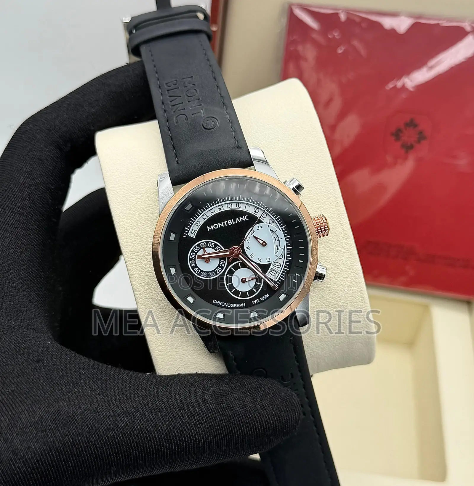 *Montblanc Watch Leather Strap_active Chronograph