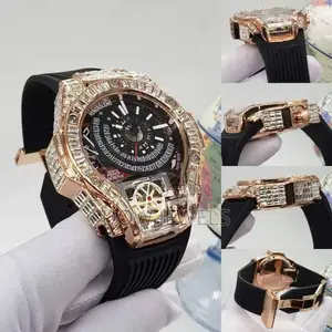 Luxury Hengbolong Automatic Skeleton Men's Wristwatch – Rose Gold