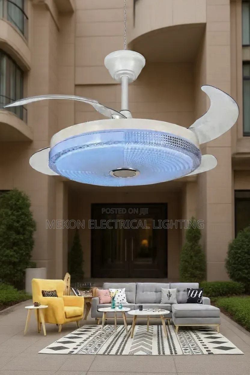 Retractable Led Fan Chandelier