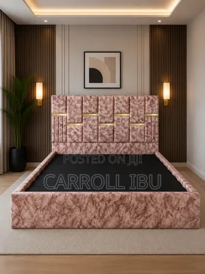 6by6 Padded Bedframe in Abuja, Pay on Delivery