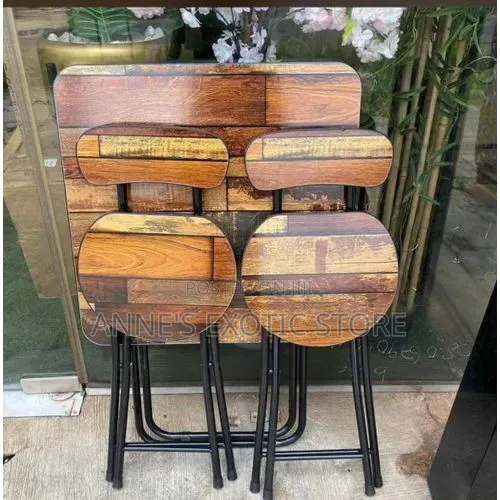 Foldable Bistro Dining Table 2 Chairs Set