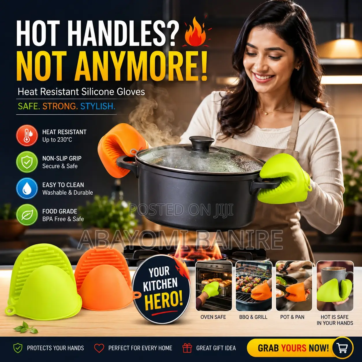 Silicon Heat Resistant Gloves