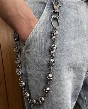 Unisex Skull Head Jeans / Wallet Chain